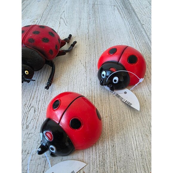 Vintage Greenbrier ladybug set insect Halloween decor - Picture 2 of 9